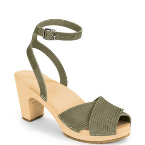 Swedish Hasbeens Strappy Sandal Clogs Sz 38